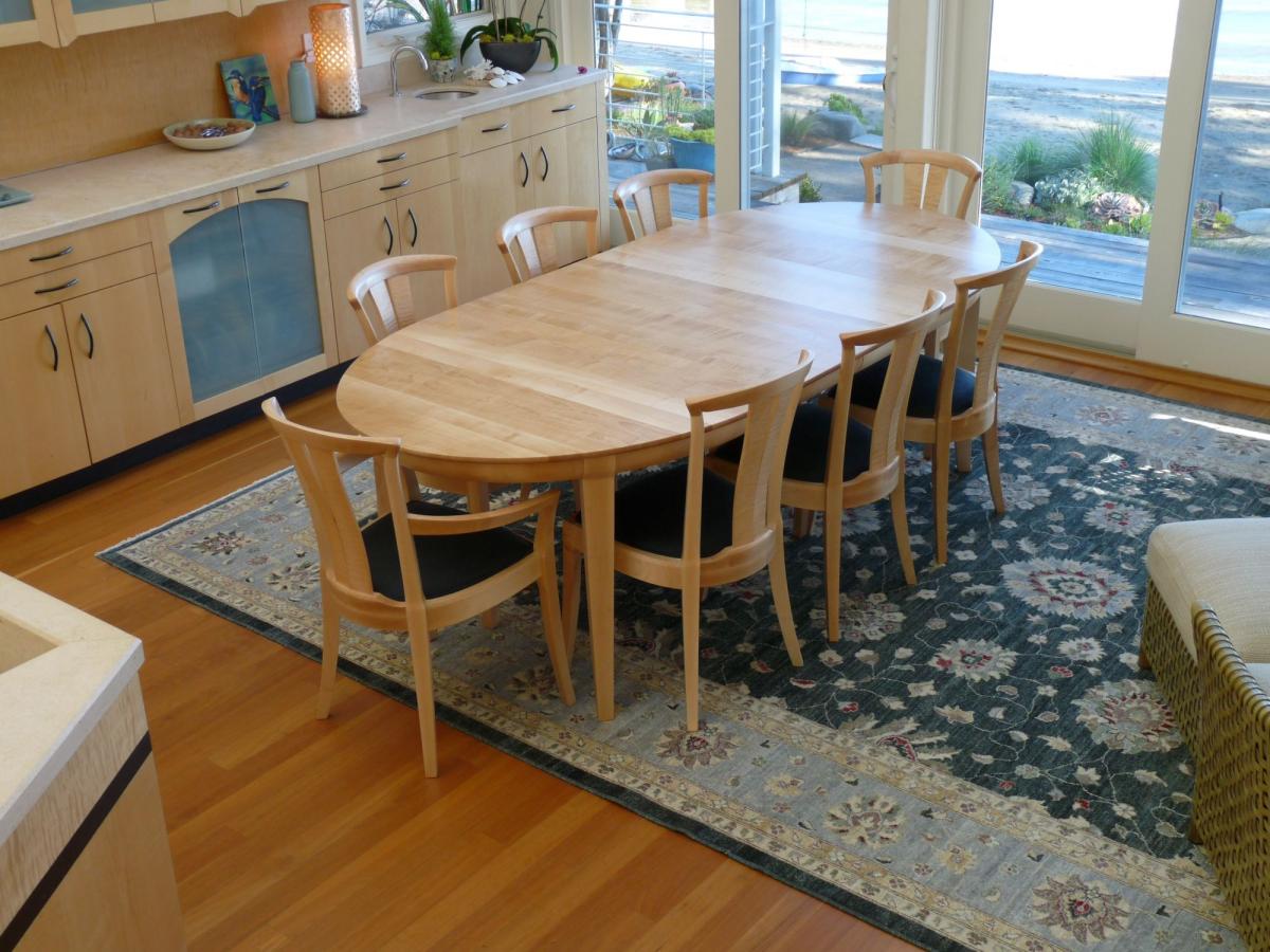 Small Maple Dining Table (shown with Neo Contemporary chairs)