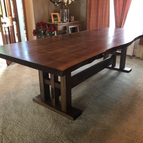 Natural Edge Dining Table 