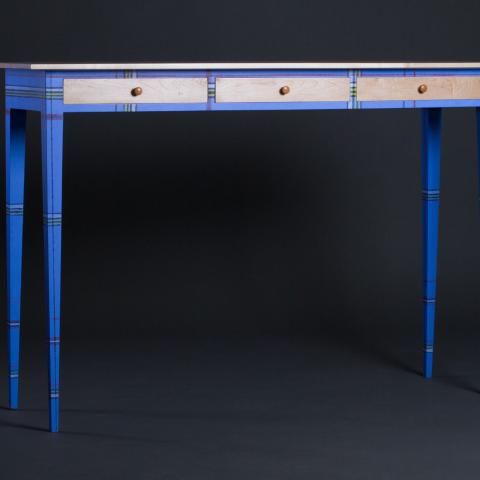 Blue Hall Table