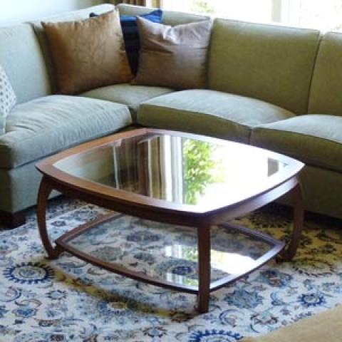 Sumo coffee table with glass tops