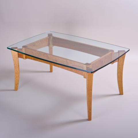 Walkabout Coffee Table with Glass Top